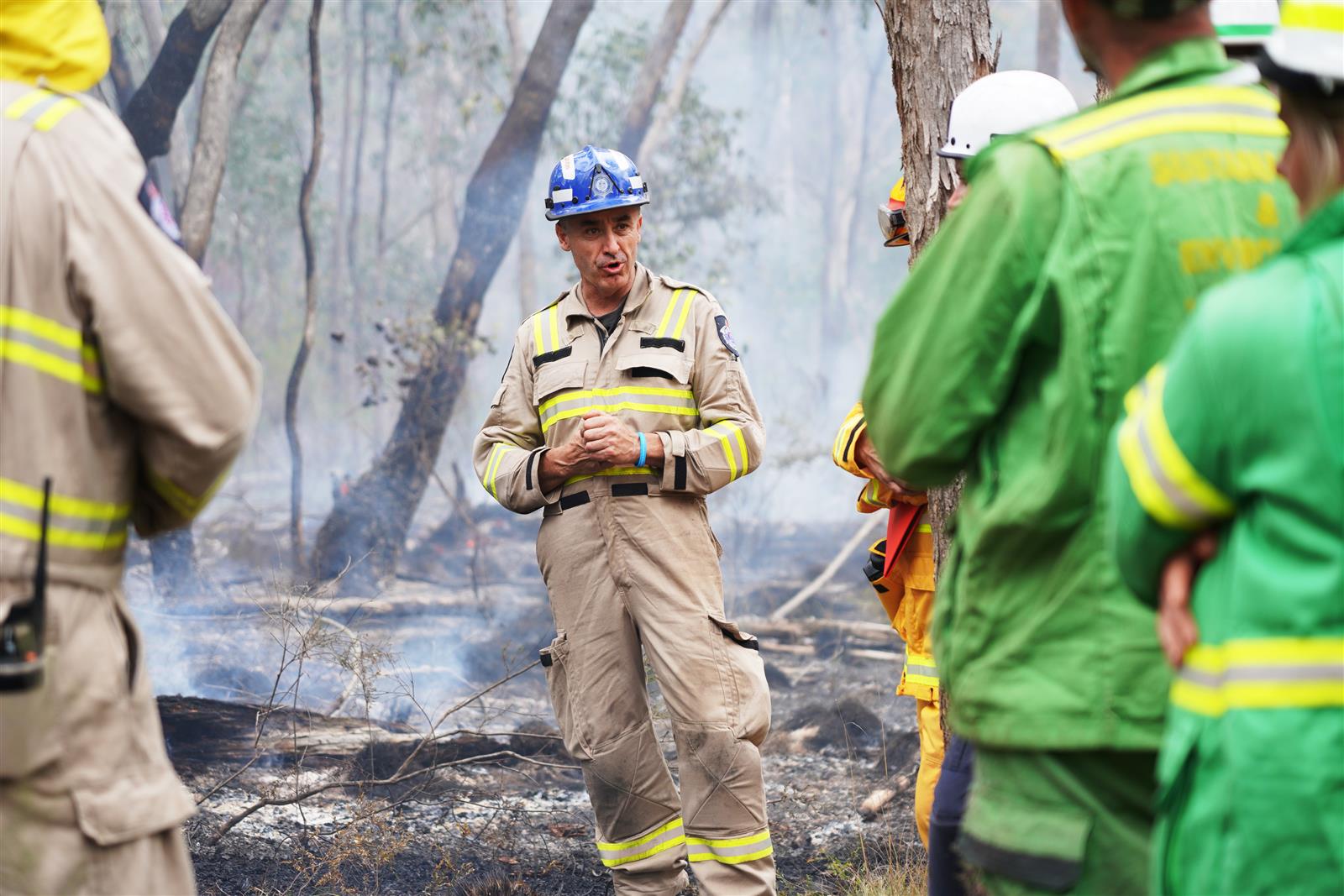 Bushfire instructor Brett Wagstaff